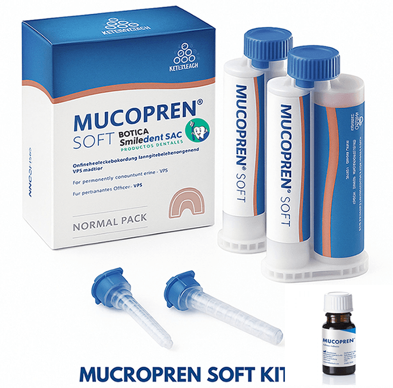 Mucopren Soft Kit 2 Cartuchos de 50ml Adhesivo de 10ml
