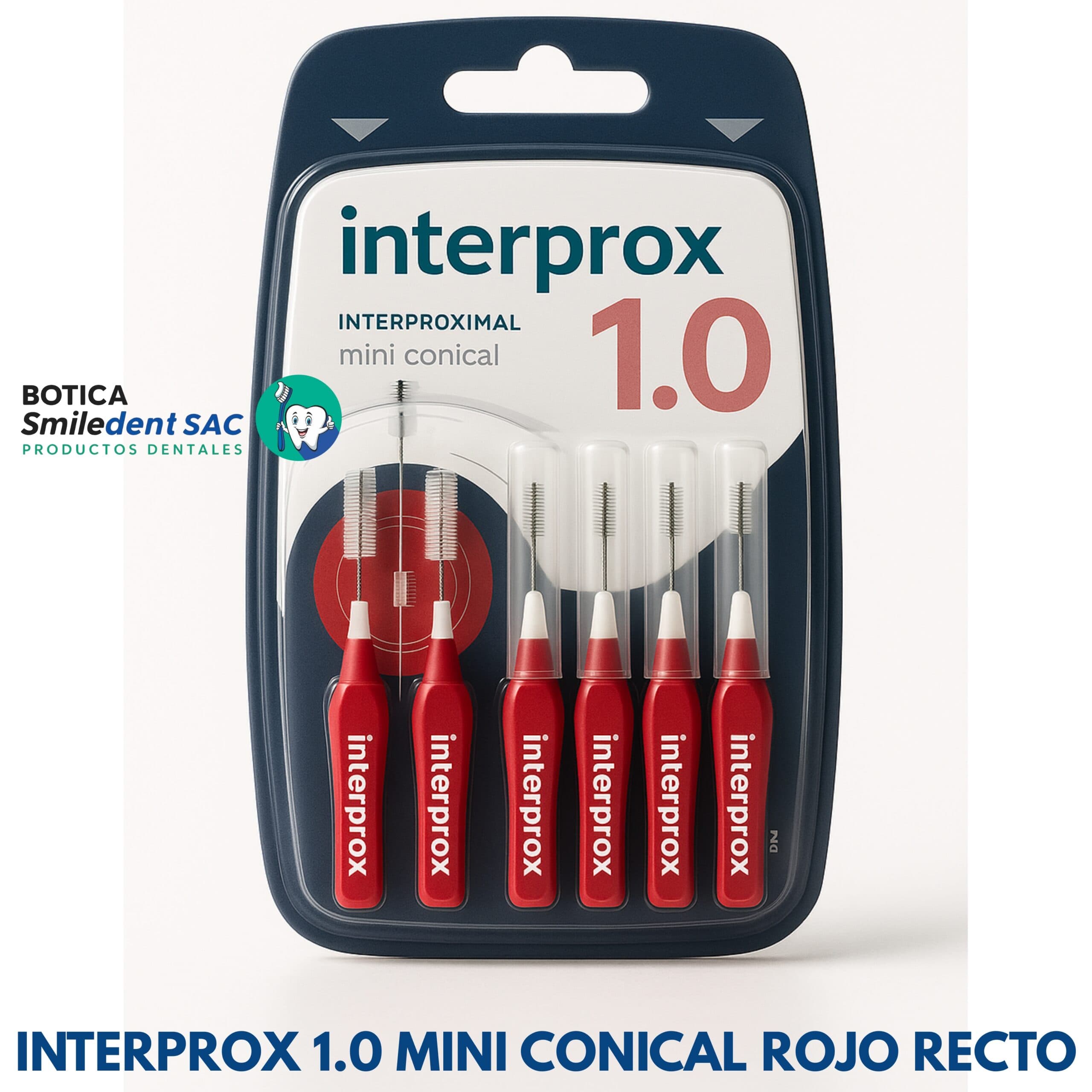 Interprox 1.0 Mini Conical Rojo Recto