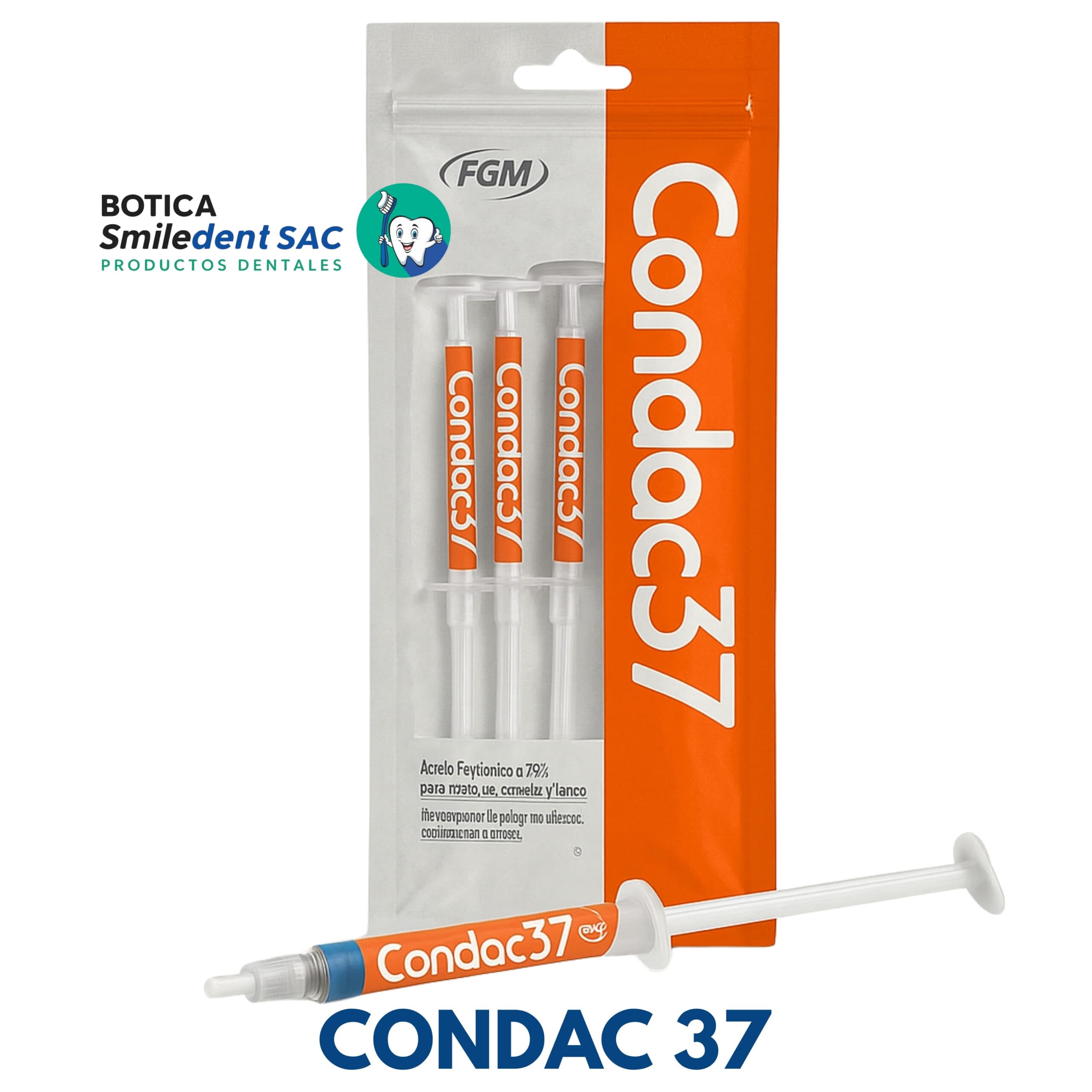 Condac 37% Por 3 Jeringas de 2.5ml