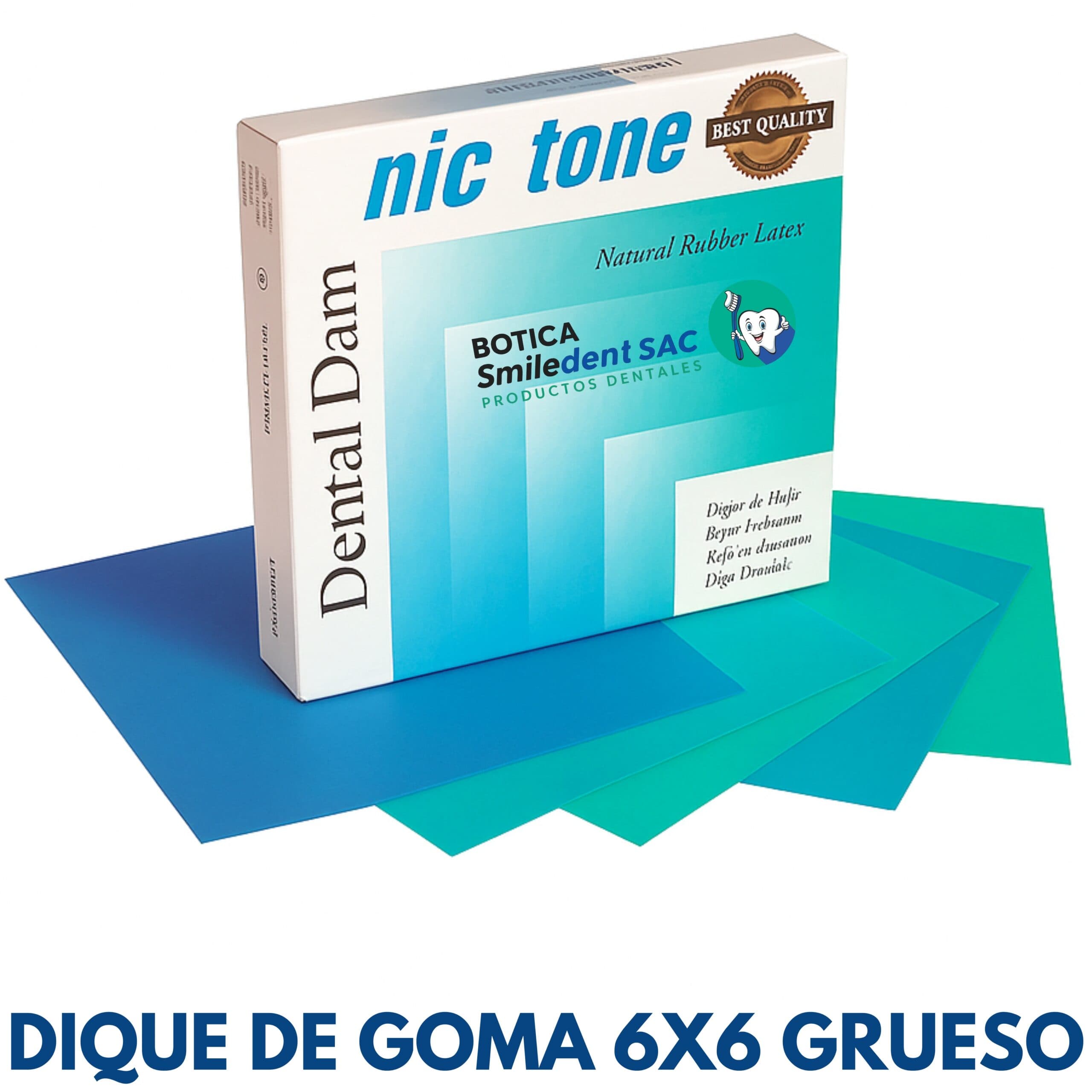 Dique de Goma 6x6 Grueso